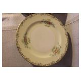 Set of Pope Gosser China Floral Dinnerware with Cups, Plates, and Bowls