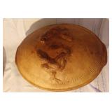 Sassafras Superstone Roaster with Lid, Baking Pan, and 4 Wood Utensils