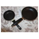 Collection of Assorted Frying Pans and Saucepan with Lids