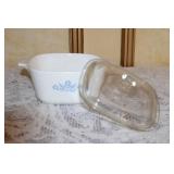 Set of 3 Vintage Corning Ware Blue Cornflower Casserole Dishes with Lids