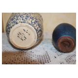 Handmade Pottery Set with Pitchers, Plates, and Crock