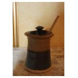 Handmade Pottery Set with Pitchers, Plates, and Crock