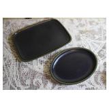 Handmade Pottery Set with Pitchers, Plates, and Crock