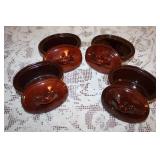 Vintage Bean Pot Crock Set with Electric Warmer and Stoneware Soup Bowls