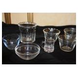 Collection of Assorted Vintage Drinking Glasses and Bowls