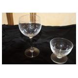 Collection of Assorted Vintage Drinking Glasses and Bowls