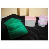 Assorted Food Storage Containers Including Glass and Plastic Sets