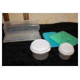 Assorted Food Storage Containers Including Glass and Plastic Sets