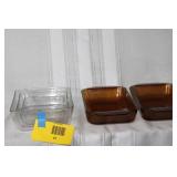 Set of Glass Baking Dishes and Mixing Bowls
