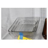 Set of Glass Baking Dishes and Mixing Bowls