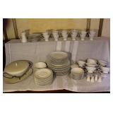 Rosenthal Germany White Porcelain Dinnerware Set, Cups, Plates, Bowls, Creamer & Serving Pieces
