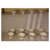 Rosenthal Germany White Porcelain Dinnerware Set, Cups, Plates, Bowls, Creamer & Serving Pieces