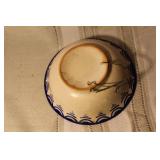 Collection of Decorative Ceramic and Porcelain Kitchenware with Blue Patterns