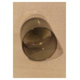 Set of 16 Vintage Smokey Gray Wine Glasses