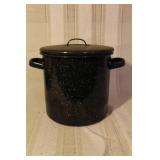 West Bend 4 Qt Slow Cooker with Manual, Graniteware Steamer Pot, and Aluminum Double Boiler Set