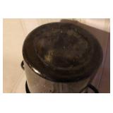 West Bend 4 Qt Slow Cooker with Manual, Graniteware Steamer Pot, and Aluminum Double Boiler Set