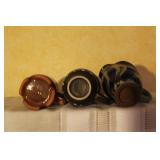 Collection of 13 Handcrafted Pottery Mugs Including Tonala Mexico and Studio Art Pieces