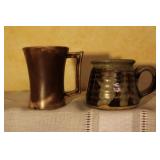 Collection of 13 Handcrafted Pottery Mugs Including Tonala Mexico and Studio Art Pieces