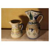 Assorted Ceramic Tableware Including Pitchers, Cups, Plates, Salt and Pepper Shakers