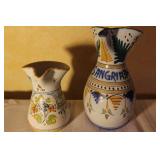 Assorted Ceramic Tableware Including Pitchers, Cups, Plates, Salt and Pepper Shakers