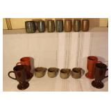 Assorted Set of 10 Vintage Stoneware and Ceramic Mugs