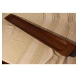 Collection of 7 Vintage Wooden Trays and Handcrafted Ceramic Tile