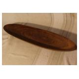 Collection of 7 Vintage Wooden Trays and Handcrafted Ceramic Tile