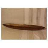 Collection of 7 Vintage Wooden Trays and Handcrafted Ceramic Tile