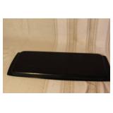 Collection of 7 Vintage Wooden Trays and Handcrafted Ceramic Tile