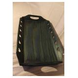 Collection of 7 Vintage Wooden Trays and Handcrafted Ceramic Tile