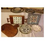 Vintage Porcelain Plate Collection with Delft and San Claudio Pieces