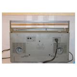 Toshiba Portable Cassette Player with Tape Collection and Storage Rack