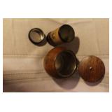 Vintage Copper Tea Set with Kettle, Pots, Tray, and Cups