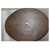 Vintage Wooden Pitcher, Hammered Metal Tray, and Set of Oval Wooden Bread Boards