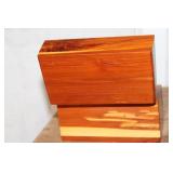 Collection of Vintage Wooden Recipe Boxes with Handwritten Recipe Cards