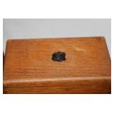 Collection of Vintage Wooden Recipe Boxes with Handwritten Recipe Cards