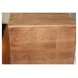 Collection of Vintage Wooden Recipe Boxes with Handwritten Recipe Cards