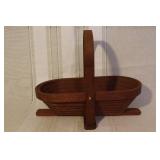 Collection of Artisan Pottery and Wooden Basket Home Decor Items