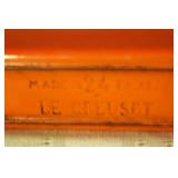 Set of 2 Vintage Enamel Cast Iron Covered Dishes - Le Creuset and St Uze