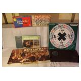 Collection of 7 Vintage Board Games including Password, Masterpiece, Scrabble, and Exit-it