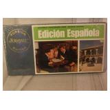 Collection of 7 Vintage Board Games including Password, Masterpiece, Scrabble, and Exit-it