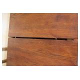 Antique Wood Dining Table with Carved Detail