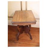 Antique Victorian Carved Wood Parlor Table