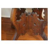 Antique Victorian Carved Wood Parlor Table