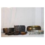 Collection of 6 Vintage and Ethnic Style Bracelets Mixed Materials