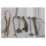 Collection of Vintage and Modern Costume Necklaces and Bracelets