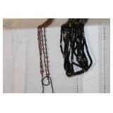 Collection of Beaded and Wooden Necklaces