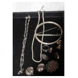 Collection of Sterling Silver Jewelry Assorted Vintage Pieces