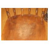 Wood Dining Table with 4 Spindle-Back Chairs