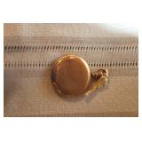 Hamilton Pocket Watch with Ornate Case and Wooden Display Stand